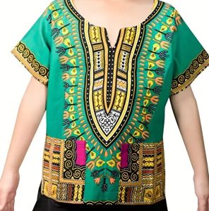 Kids Costumes to Hire - African - Green shirt - 4-5 years